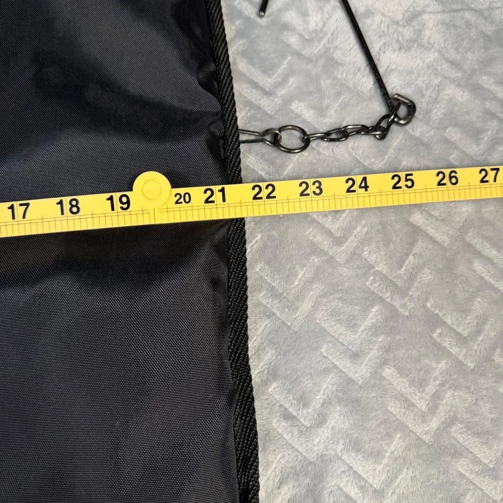 Pierre Cardin‎ Garment Bag Black Hanging Suit Travel Luggage Vintage Nylon